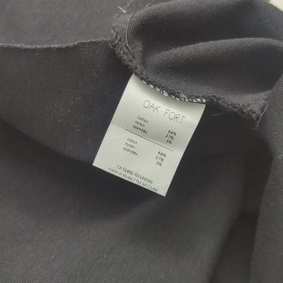 OAK + FORT Black Turtleneck Sleeveless Crop Top Size S - Picture 9 of 10